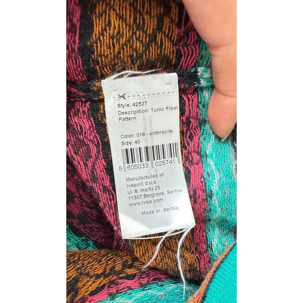 Ivko 100% Wool Tunic Float Pattern Fairisle Sweat… - image 6